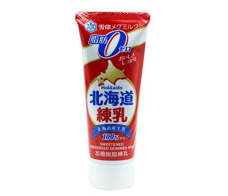 【賞味期間8月18日】雪印メグミルク 北海道練乳 脂肪ゼロ 130g