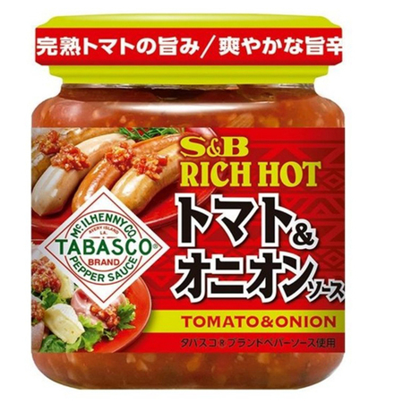 エスビー食品 タコス RICH HOT トマト＆オニオンソース  110g